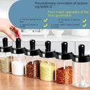 Pote de Vidro com Colher Medidora – Porta Temperos 260ml para Sal, Açúcar e Condimentos