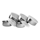 Conjunto 5 Tigelas/Potes em Aço Inox com Tampa Plástica – Armazenamento Prático e Elegante