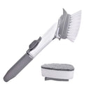 Escova de Limpeza com Dispenser de Detergente – 75ml, Compacta e Prática