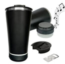 Copo Térmico com Caixa de Som Bluetooth 420ml – Mantém Bebida Gelada e Toca Música, Portátil e Recarregável