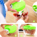 Processador Manual de Alimentos 500ml – Triturador de Legumes, Verduras, Frutas e Temperos Sem Eletricidade