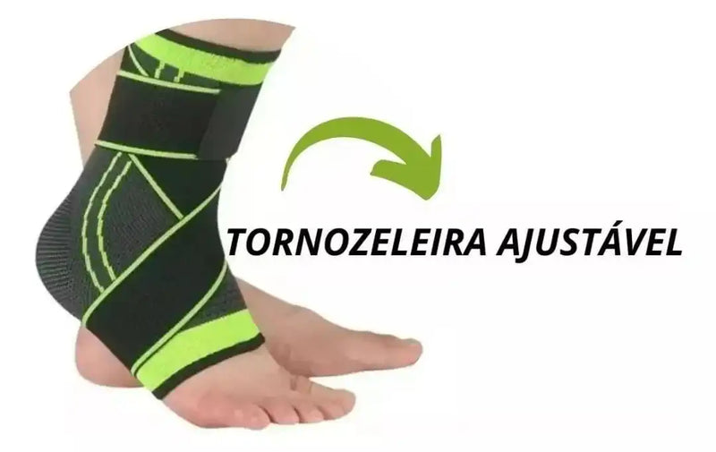 Tornozeleira Ortopédica Compressão Estabilizadora Ajustável