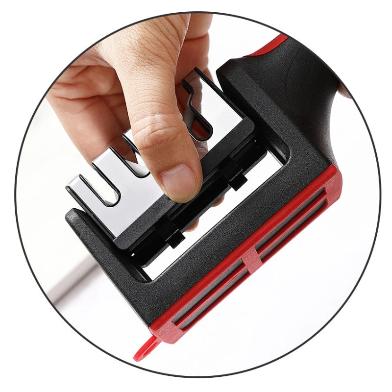 Afiador 4 em 1 Profissional para Facas e Tesouras, Amolador Multifuncional de Cozinha, Ideal para Utensílios Domésticos, Afiação