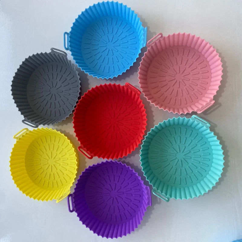 Molde de Silicone Reutilizável para AirFryer – Assados, Carnes, Legumes e Muito Mais