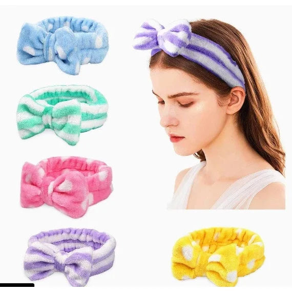 Faixa de cabelo para maquiagem e skincare
