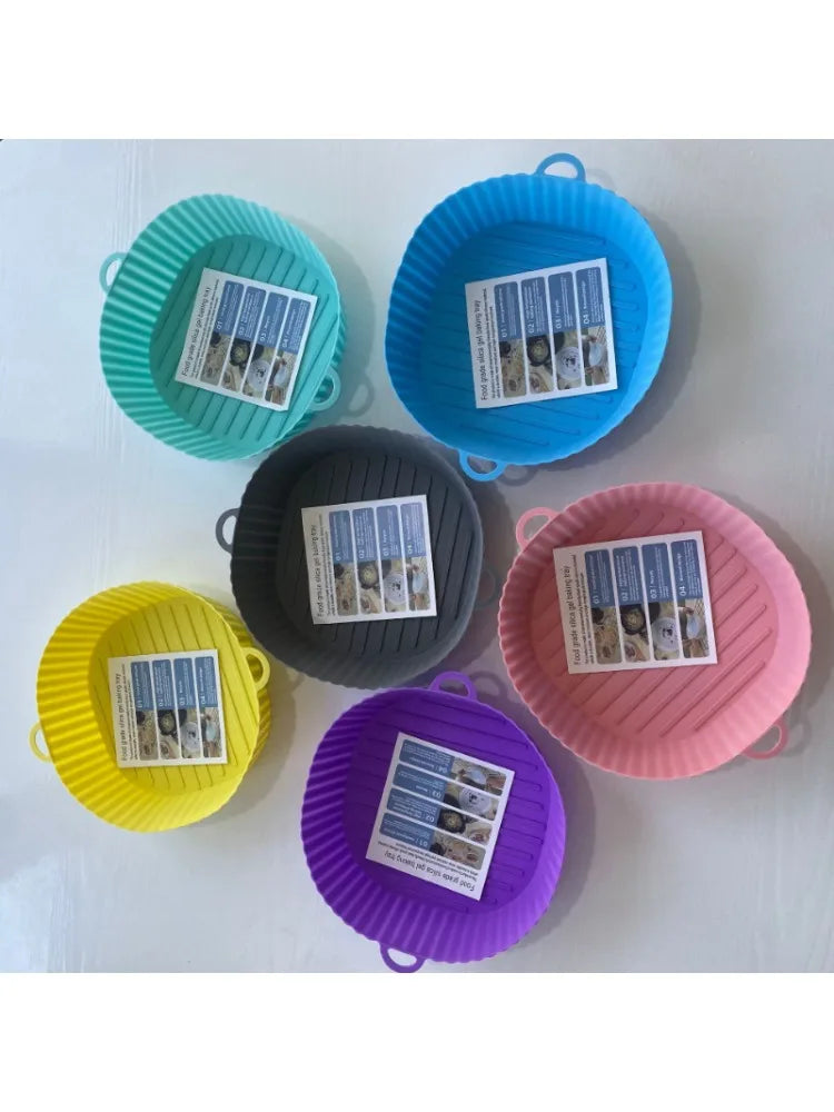 Molde de Silicone Reutilizável para AirFryer – Assados, Carnes, Legumes e Muito Mais